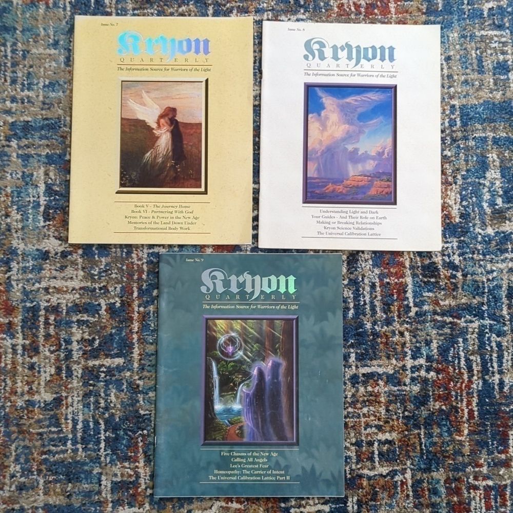 Kryon Quarterly Magazine Issues #7, #8, #9 - Used Great Condition